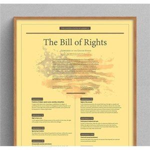 The Bill of Rights USA Patriotic Tribute Poster